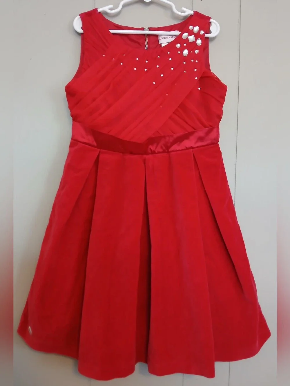 American Girl Tis The Season Girls Size 8 Holiday Dress